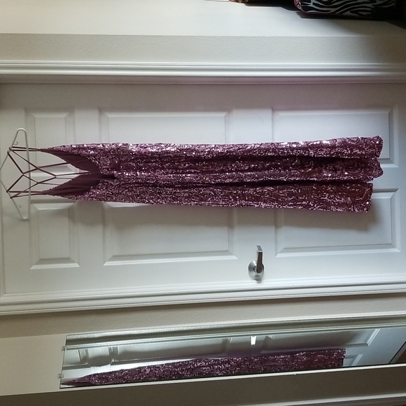 Beautiful Pink Sequin Dress (worn once to a Movie Premiere Red Carpet Event)! - Picture 3 of 3